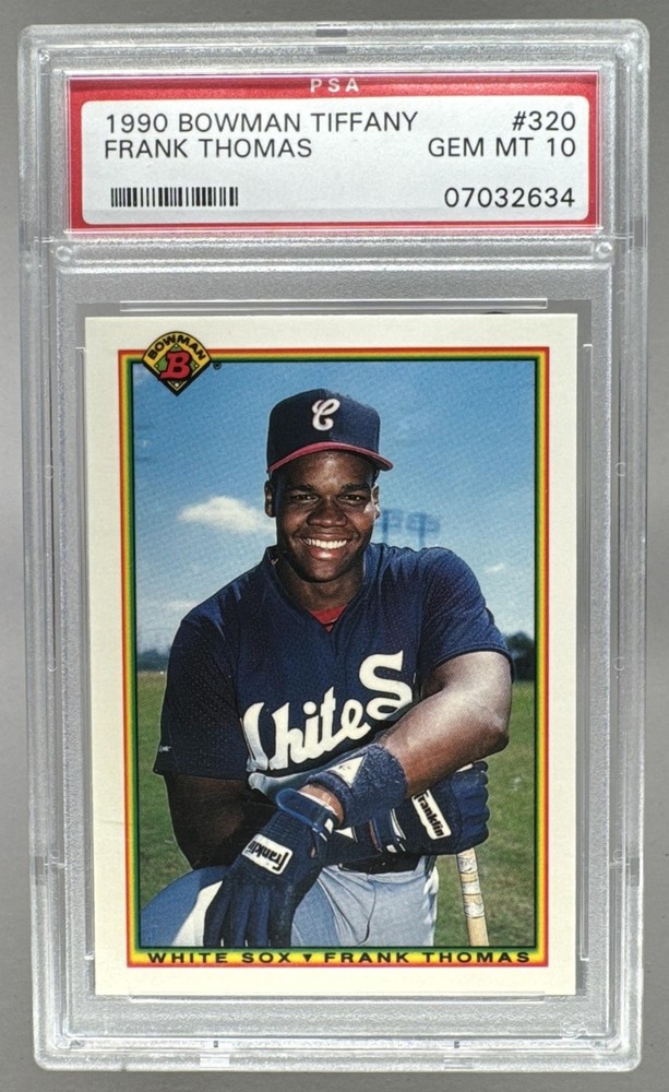07032634 Frank Thomas 1990 Bowman Tiffany #320 RC PSA 10