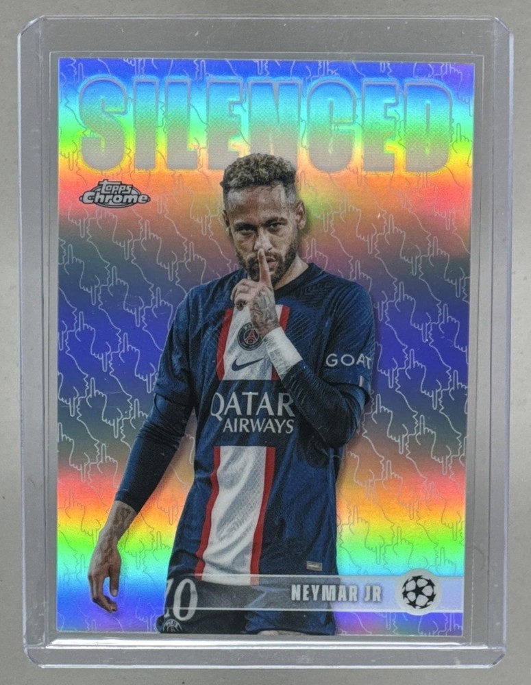 Neymar Jr 2025 Topps Chrome UEFA CC #SHH-1 Silenced