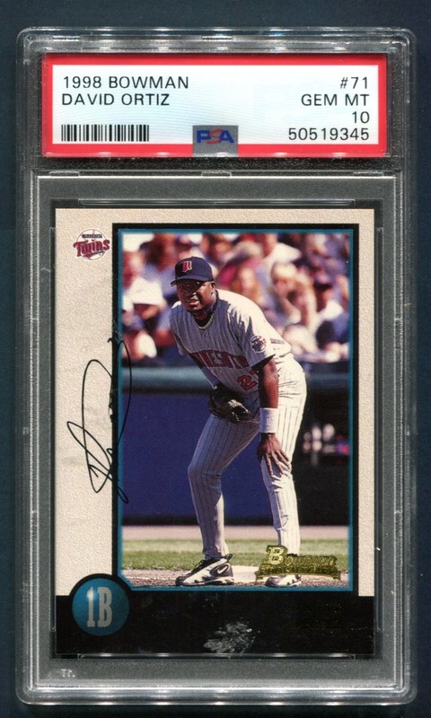 1998 Bowman David Ortiz #71 PSA 10 GEM MINT HOF 💎