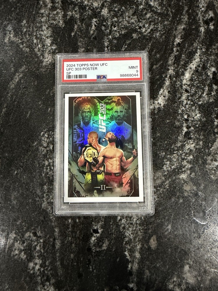 UFC 303 Poster Card SP PSA 9 Jiri Prochazka VS Alex Pereira