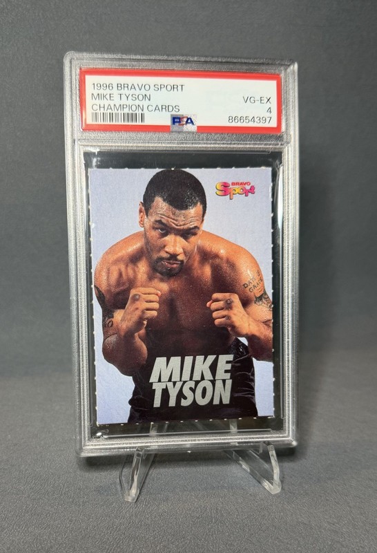 1996 Bravo Sport MIKE TYSON Champion Cards Rare German Magazine PSA 4 view 1