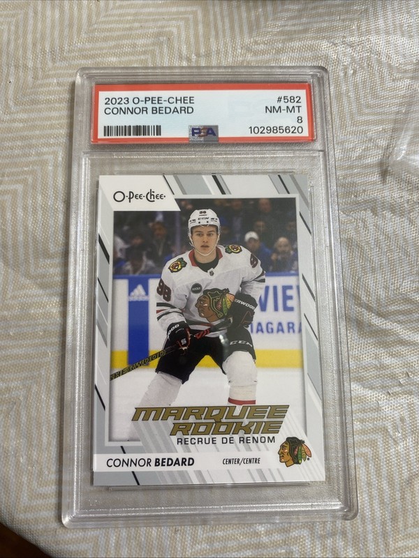 2023/24 O Pee Chee Connor Bedard Rookie # PSA 8