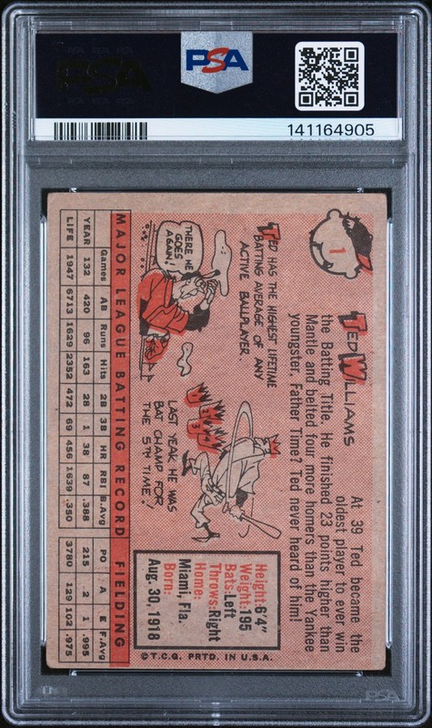 1958 Topps 1 Ted Williams PSA 2 141164905 view 2