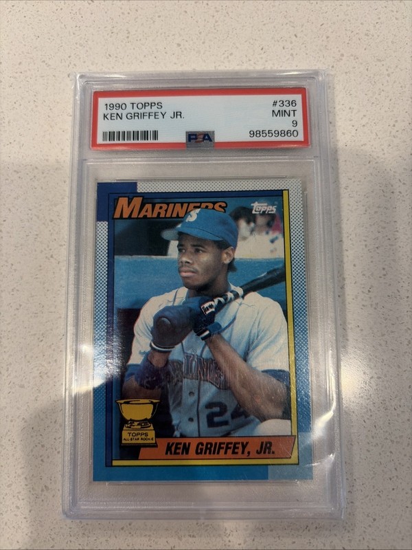 1990 Topps - Ken Griffey Jr #336 All-Star Rookie Error bloody Elbow ￼