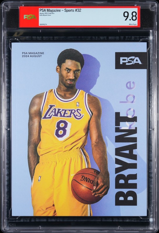 KOBE BRYANT PSA 9.8 2004 PSA Magazine -Sports #32 White Pages Lakers NBA