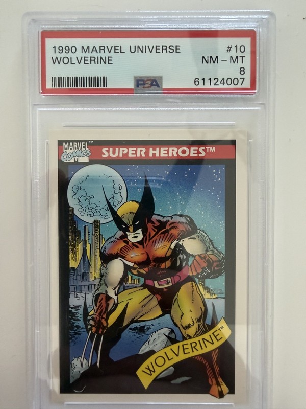 1990 Marvel Universe Series 1 - Wolverine #10 - PSA 8 NM-MT NEAR MINT/MINT!