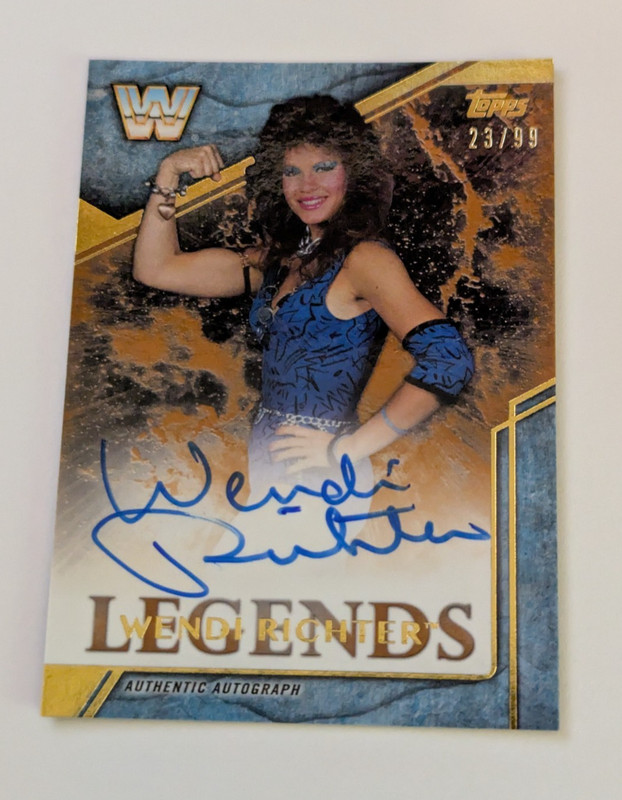 2017 Topps Legends of WWE Autographs Bronze #LA-WE Wendi Richter 23/99