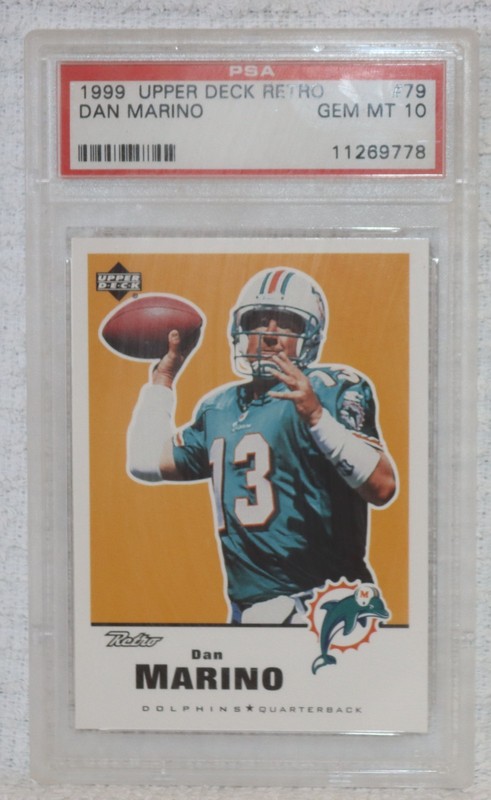 1999 Upper Deck Retro DAN MARINO PSA Gem Mint 10 Miami Dolphins #79 Low Pop 10