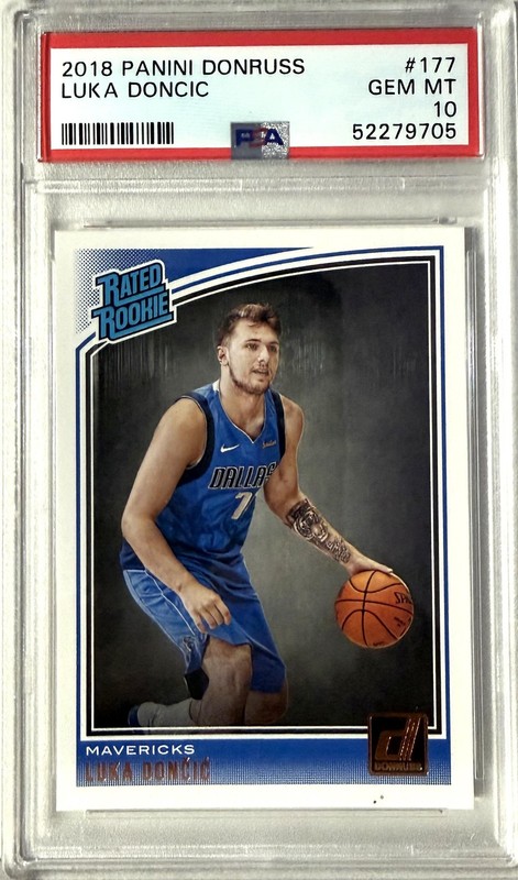 2018-19 Donruss #177 Luka Doncic Rookie PSA GEM MINT 10