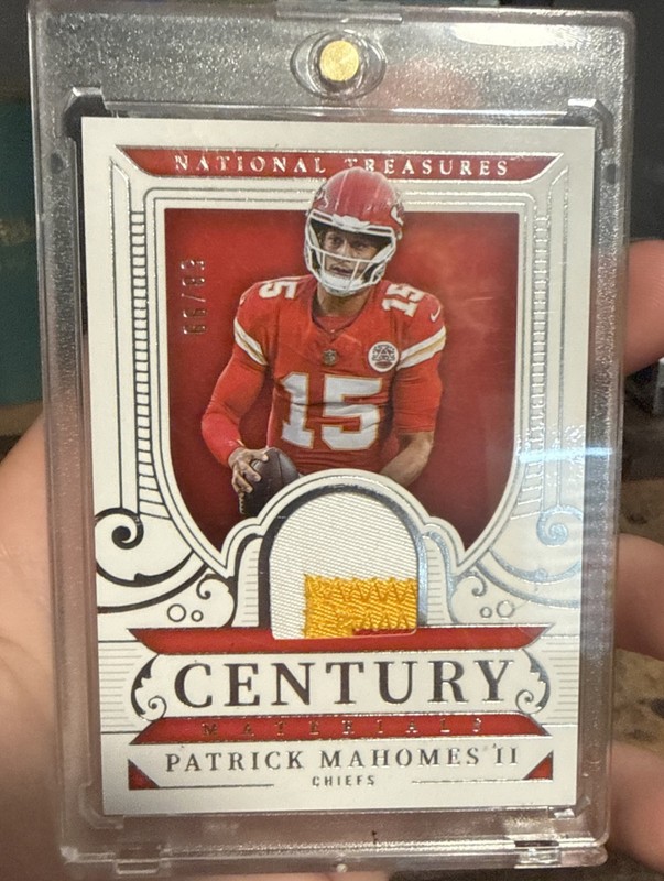 2025 National Treasures Patrick Mahomes Century 3 Color Patch /99