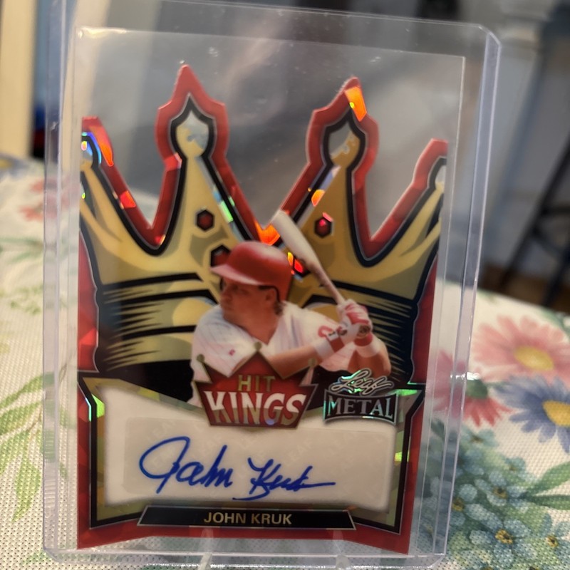 2026 Leaf Metal Baseball JOHN KRUK Phillies Padres Hit Kings Autograph Auto 1/1