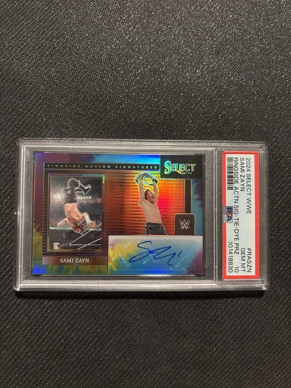 WWE PANINI 2024 SAMI ZAYN PSA 10 7 Of 25 Autographed Card view 2
