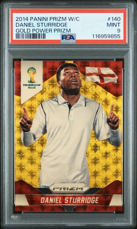 2014 PANINI PRIZM WORLD CUP 140 England DANIEL STURRIDGE GOLD POWER PRIZM 2 of 5