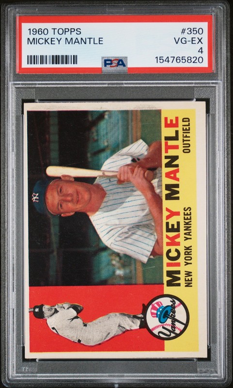 1960 Topps 350 Mickey Mantle PSA 4 154765820