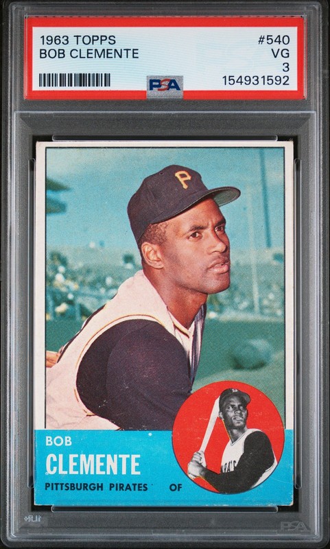 1963 Topps 540 Roberto Clemente PSA 3 154931592