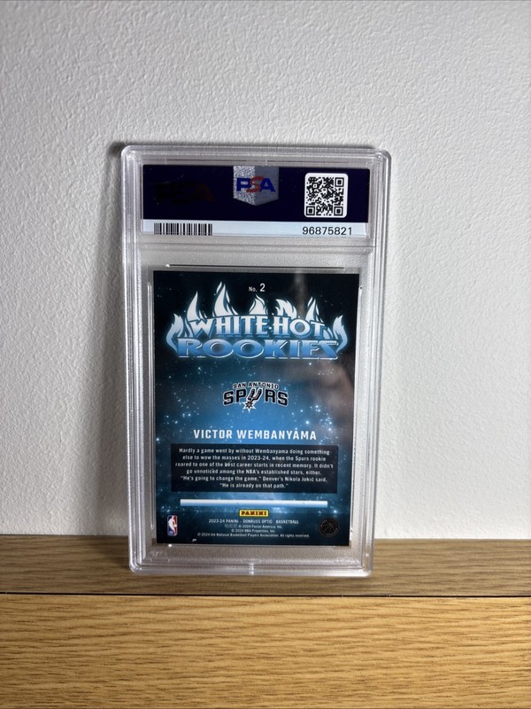 2023-24 Optic - White Hot Rookies 💥Victor Wembanyama💥 - ROOKIE - PSA 10💎💎💎 view 2