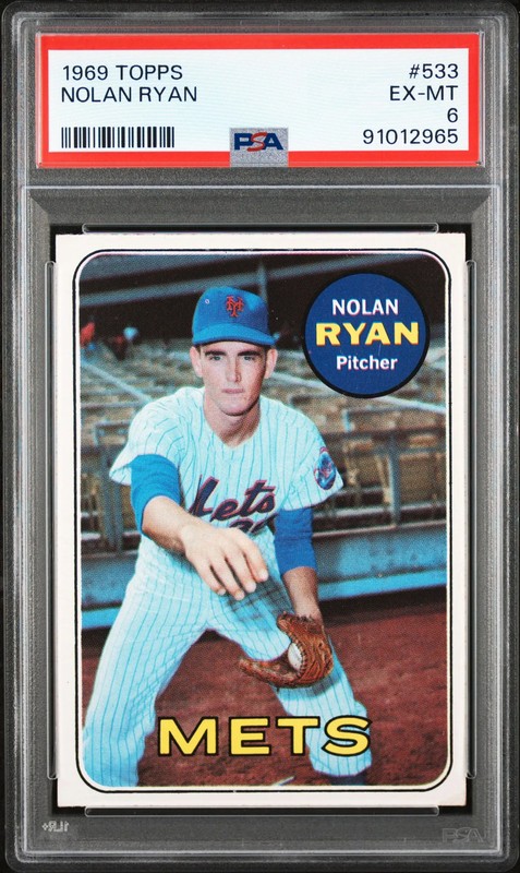 1969 Topps Nolan Ryan #533 PSA 6