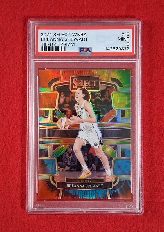 2024 PANINI SELECT WNBA TIE-DYE PRIZM 3/25 Breanna Stewart #13 PSA 9 MINT