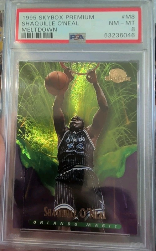 1995 Skybox Premium - Meltdown Shaquille O'Neal #M8 PSA 8