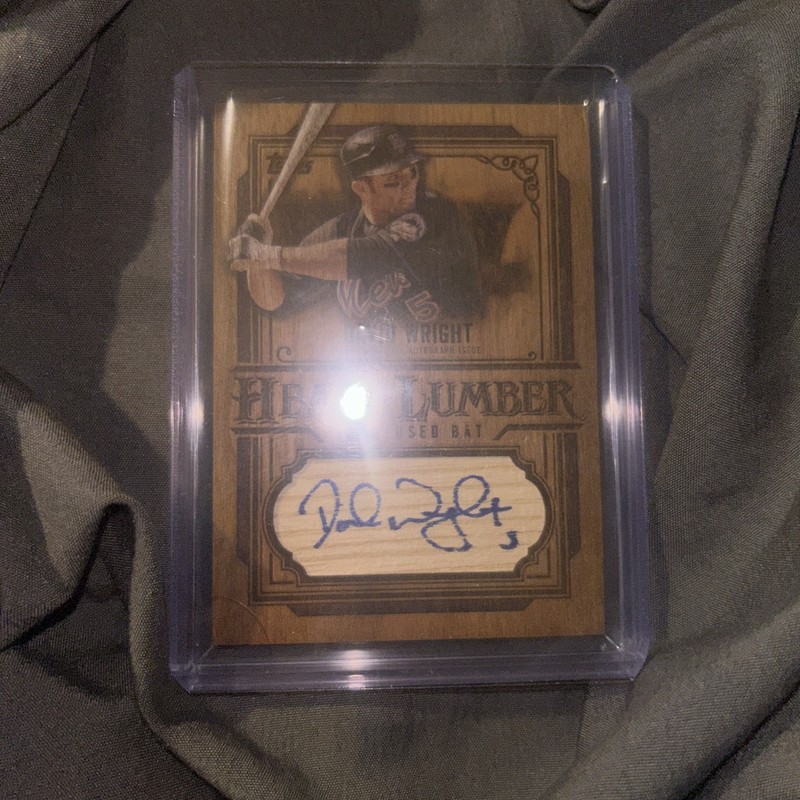 2025 Topps Series 1 Heavy Lumber Game-Used Bat Relic Auto David Wright #HLARU-DW