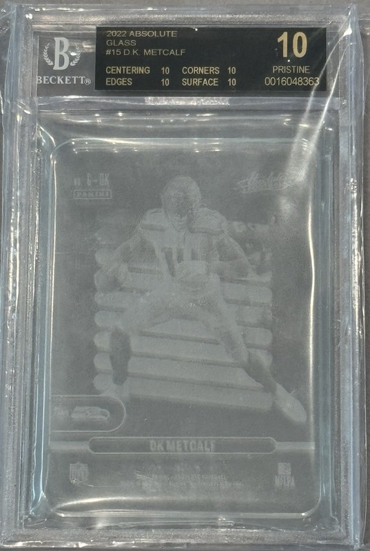 2022 Absolute Glass DK Metcalf #15 PRISTINE BGS BLACK LABEL 10 POP 4