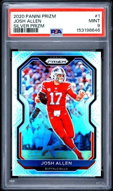 JOSH ALLEN 2020 Panini Prizm #1 SILVER Prizm PSA 9 Mint
