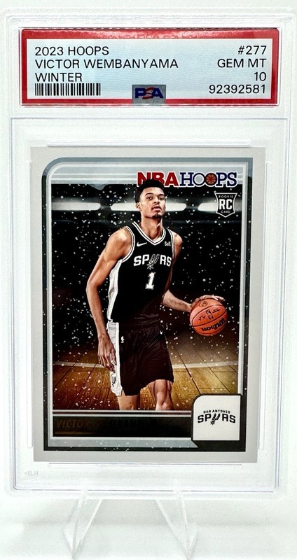 2023 PANINI NBA HOOPS #277 VICTOR WEMBANYAMA PSA 10