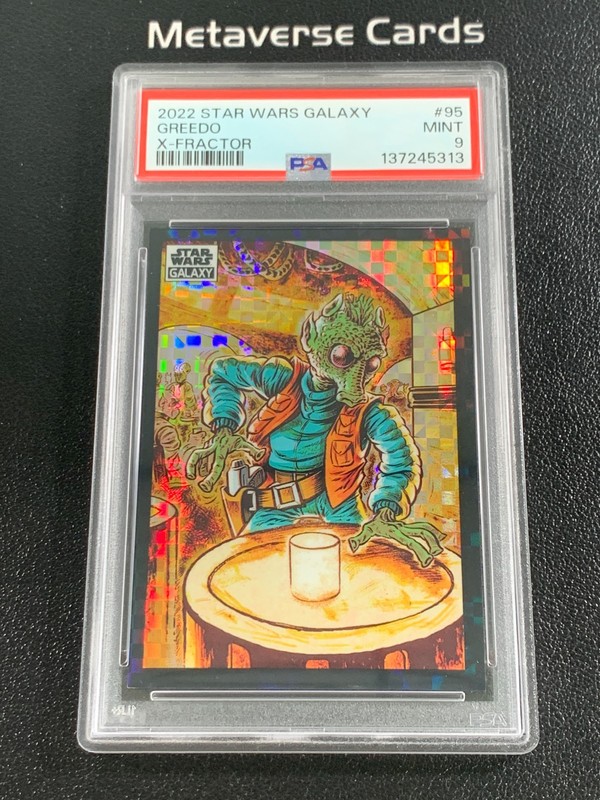 2022 Topps Chrome Star Wars Galaxy Greedo X-Fractor 01/10 1/1 SSP PSA 9