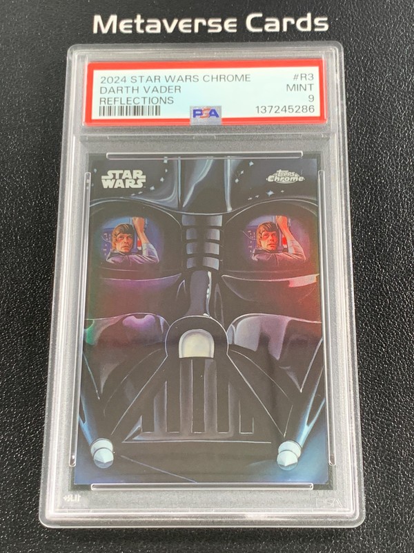 2024 Topps Chrome Star Wars #R-3 Darth Vader Reflections SSP PSA 9