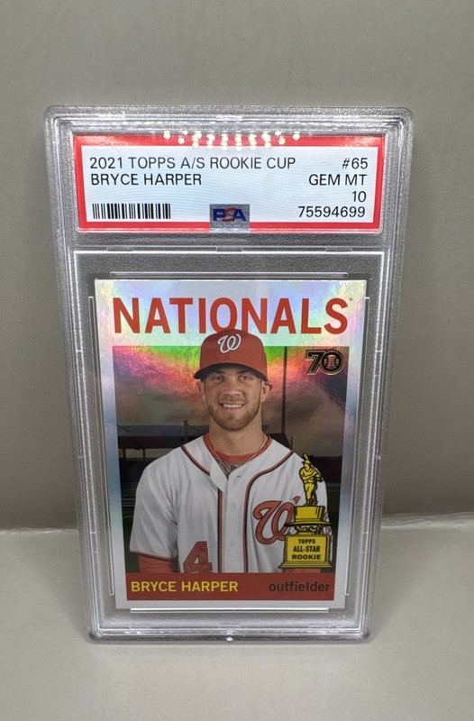2021 Topps All-Star Rookie Cup - Bryce Harper #65 - PSA 10 - Nationals
