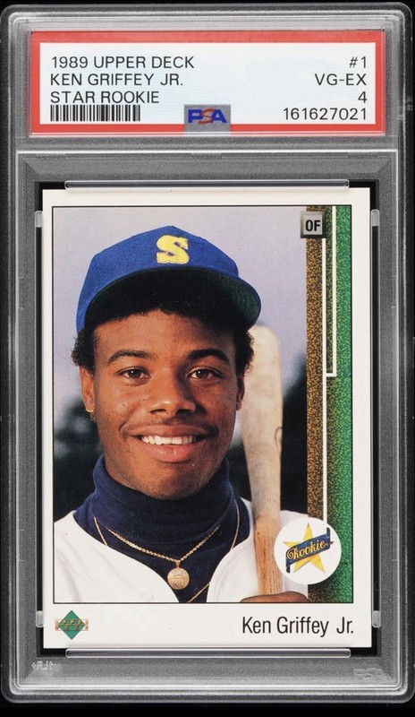 Ken Griffey Jr. Mariners 1989 Upper Deck RC PSA 4 #1 Star Rookie