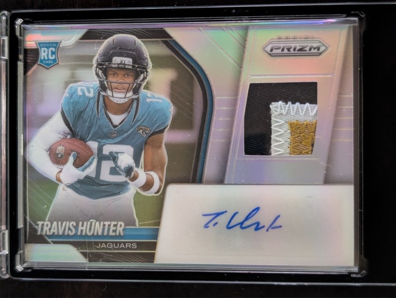 2025 Panini Prizm - Rookie Patch Auto Travis Hunter Jaguars #RPH-THR Silver /99