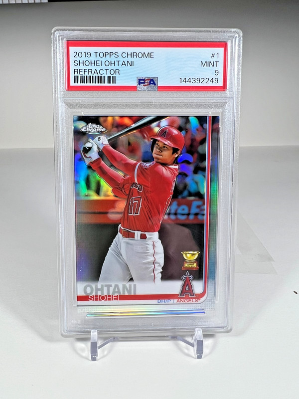2019 TOPPS CHROME REFRACTOR #1 SHOHEI OHTANI PSA 9