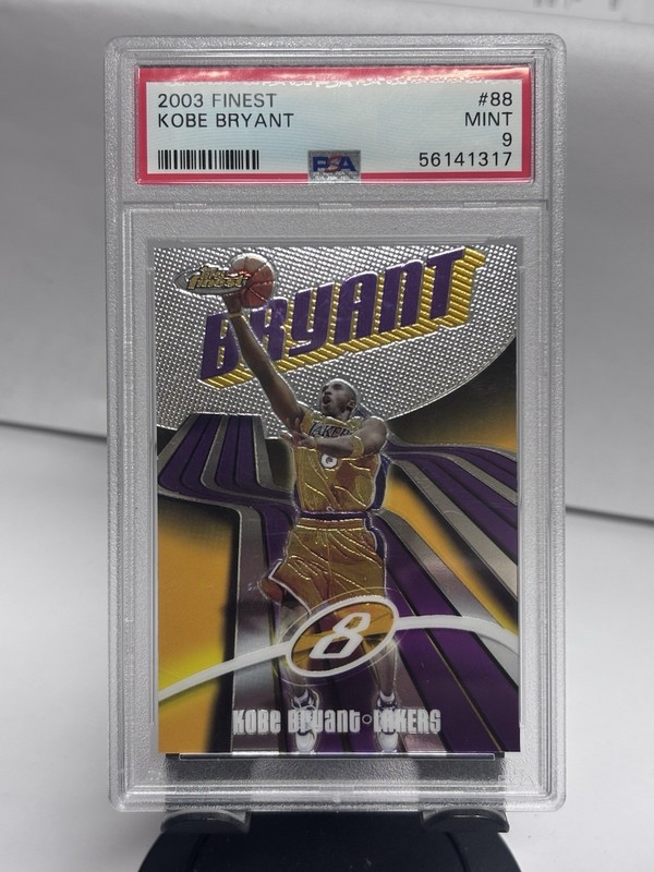 2003-04 Topps Finest - Kobe Bryant #88 PSA 9 MINT RARE Lakers HOF~Kobe 🫘~🐐