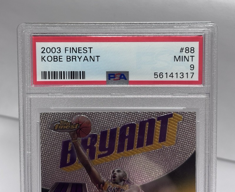 2003-04 Topps Finest - Kobe Bryant #88 PSA 9 MINT RARE Lakers HOF~Kobe 🫘~🐐 view 2
