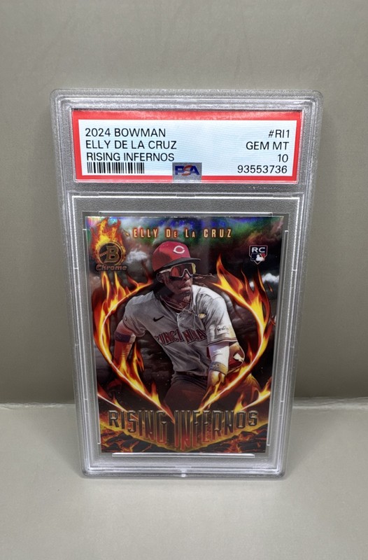 2024 Bowman Chrome - Rising Infernos Elly De La Cruz #RI-1 Rookie - PSA 10 view 1