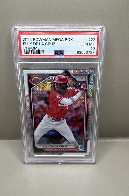 2024 Bowman - Elly De La Cruz #22 Chrome Mojo Refractor Rookie - PSA 10