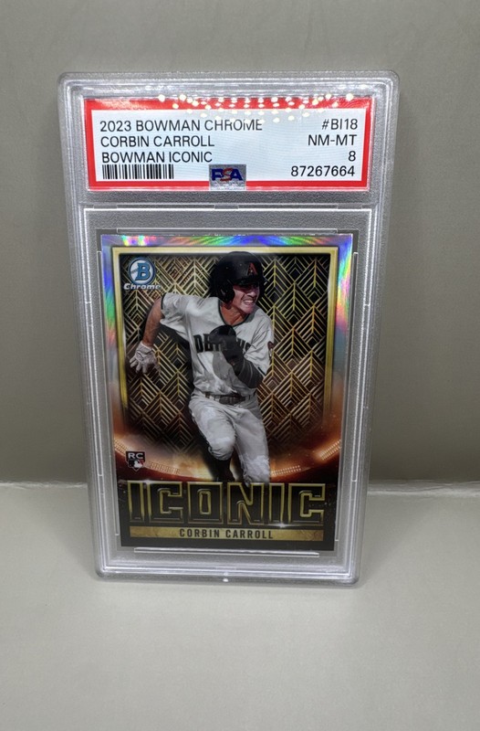 2023 Bowman Chrome - Bowman Iconic Corbin Carroll #BI-18 Rookie PSA 10