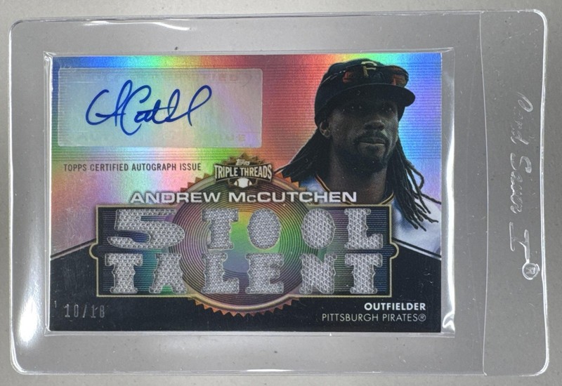 Andrew McCutchen 2012 Topps Triple Threads #TTAR-154 Patch Auto /18