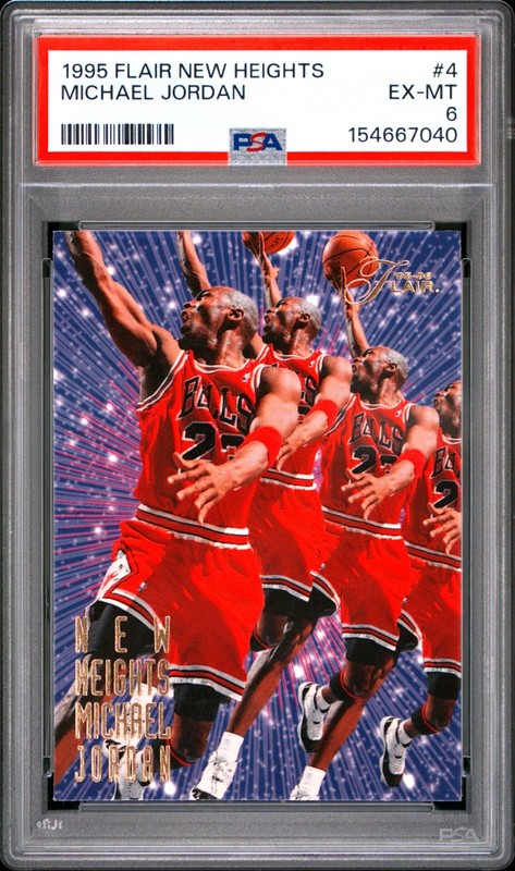 1995 Flair New Heights Michael Jordan #4 PSA 6