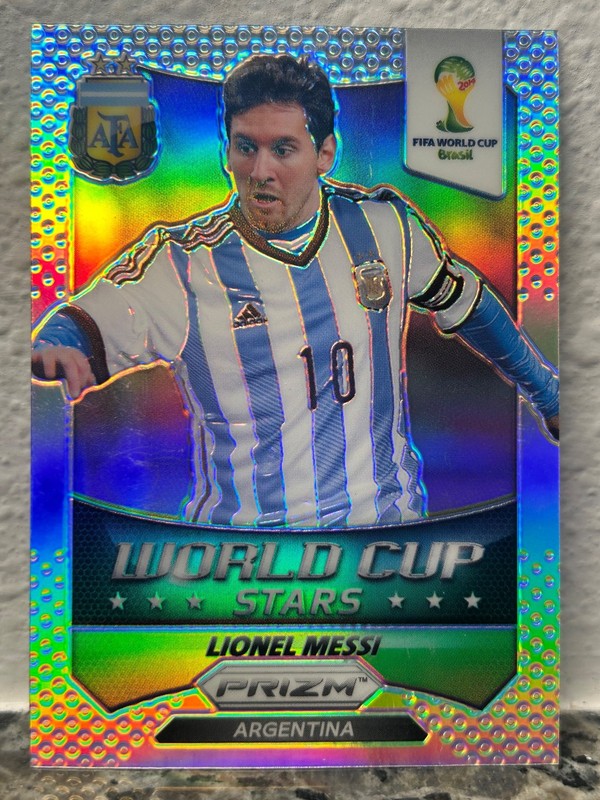 LIONEL MESSI 2014 PANINI PRIZM FIFA WORLD CUP STARS SILVER PRIZM #1 SP ARGENTINA