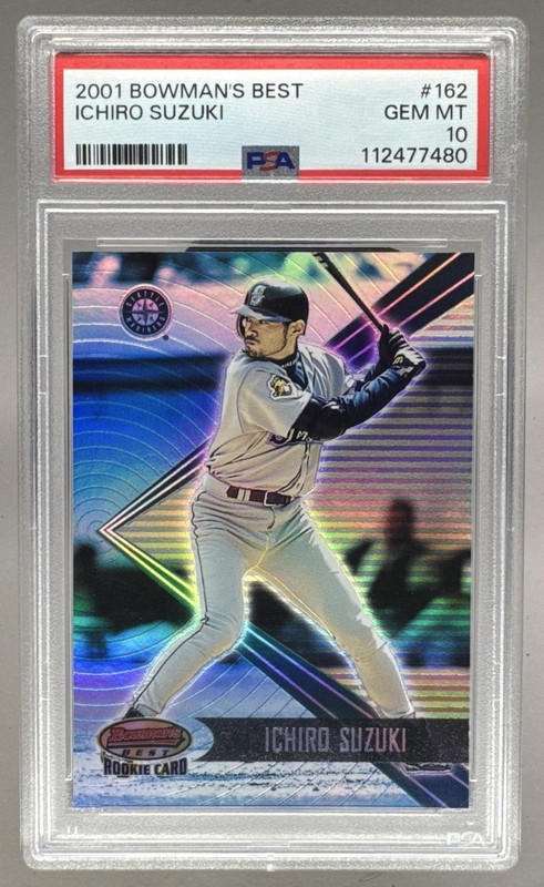 Ichiro Suzuki 2001 Bowman's Best #162 Rookie RC 378/2999 PSA 10