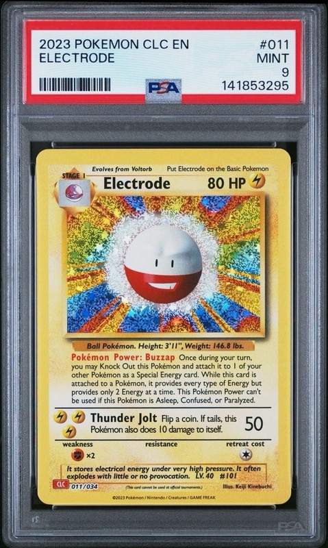 2023 Pokemon TCG Classic Charizard & Ho-Oh EX Deck 011 Electrode PSA 9 Card MINT