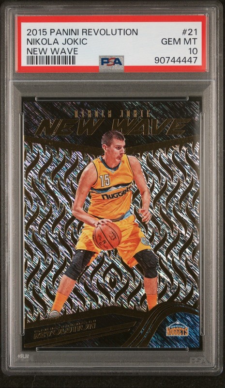 Nikola Jokic Rookie New Wave PSA 10 GEM MINT 2015 Panini Revolution #21 RC