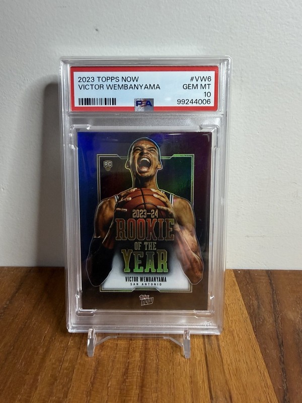 Victor Wembanyama 2023-24 Topps Now Rookie Of The Year (RC) PSA 10 GEM🔥