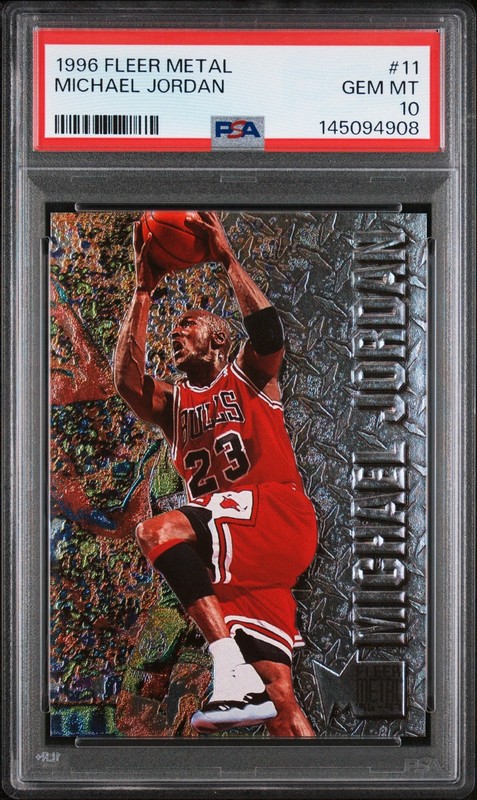 Michael Jordan 1996-97 Fleer Metal #11 PSA 10 GEM MINT Freshly Graded