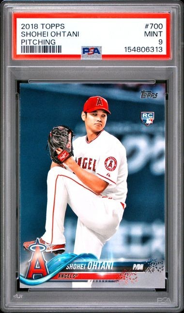2018 Topps - Shohei Ohtani #700 White Jersey (RC) PSA 9 