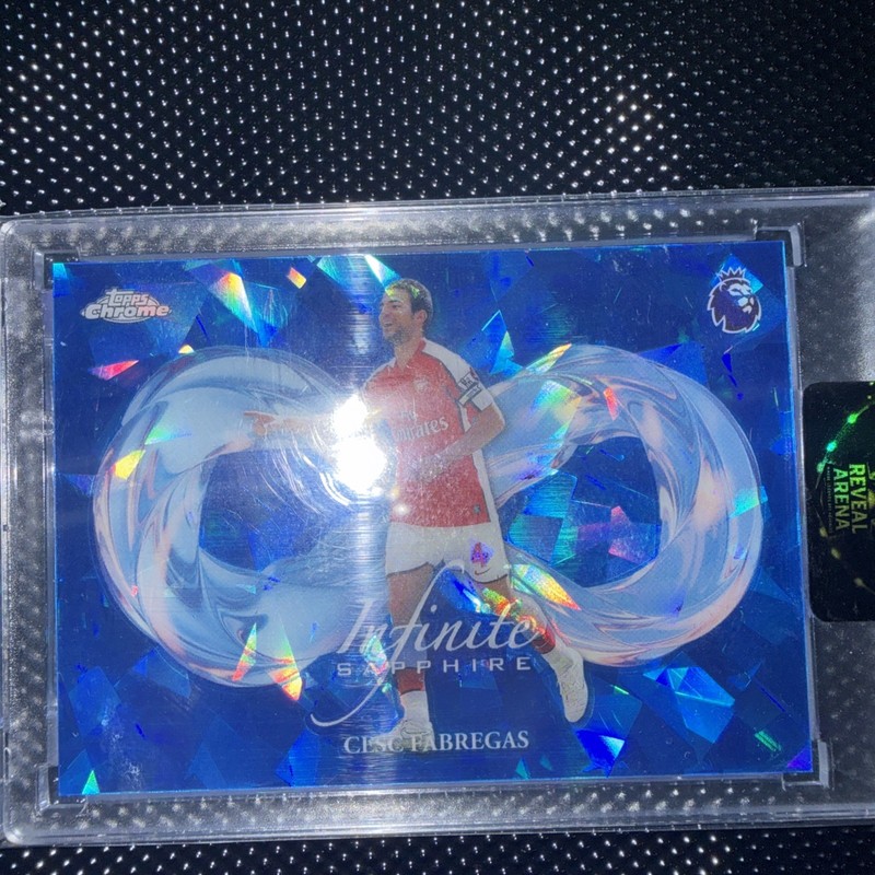 CESC FABREGAS 2026 TOPPS CHROME PREMIER SAPPHIRE INFINITE SP Q4060