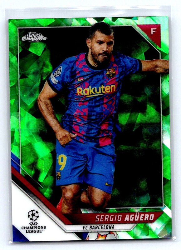 2021-22 Topps Chrome Sapphire UEFA #39 Sergio Aguero (FC Barcelona) /75 bx7G