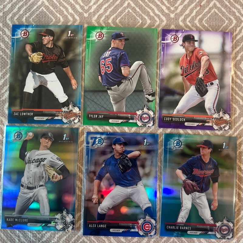 2017 Bowman/ Bowman Chrome Numbered Card 6 Card Hot Lot🔥 Cubs, Sox view 1